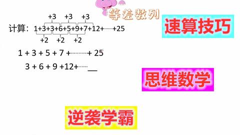 小学数学 等差数列例3 迅速提升思维 轻松吊打学霸 哔哩哔哩