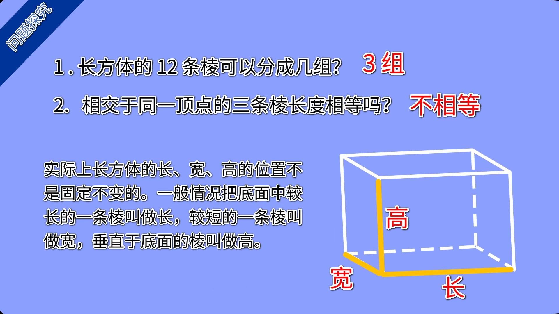 【教程课件制作】小学数学人教版五年级下册——长方体的认识哔哩哔哩bilibili