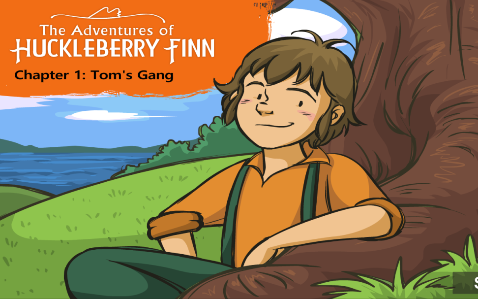 [图]英文启蒙动画The Adventures of Huckleberry Finn 哈克贝瑞·费恩历险记25篇