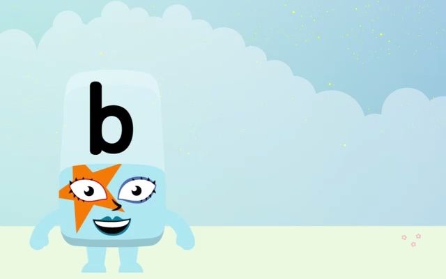 [图]26个英文字母的写法b字母积木@Alphablocks - Learn How to Write the Letter B | Bouncy Line