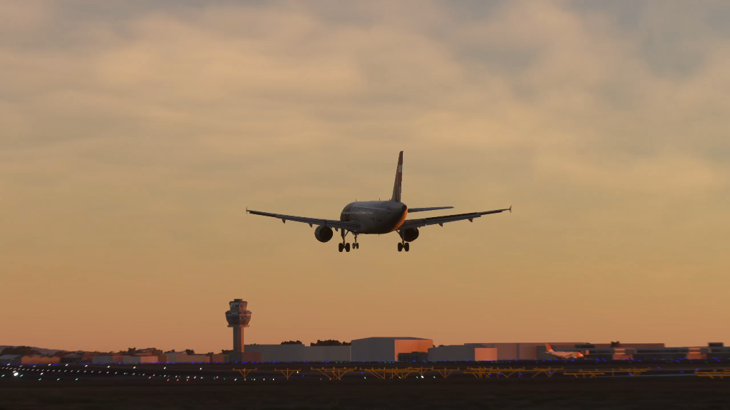 [图]A320 landing Lisbon