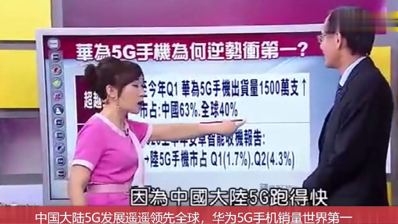 台湾节目:中国大陆5G领先全球,华为5G手机市占世界第一哔哩哔哩bilibili