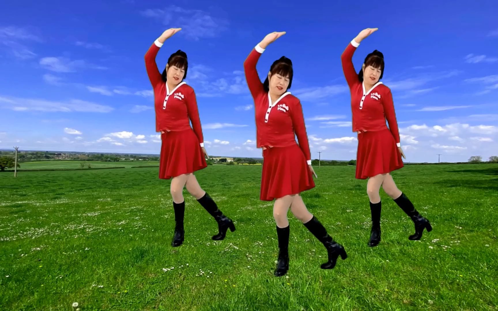 活动  入门广场舞《长路漫漫陪你一起走》简单16步