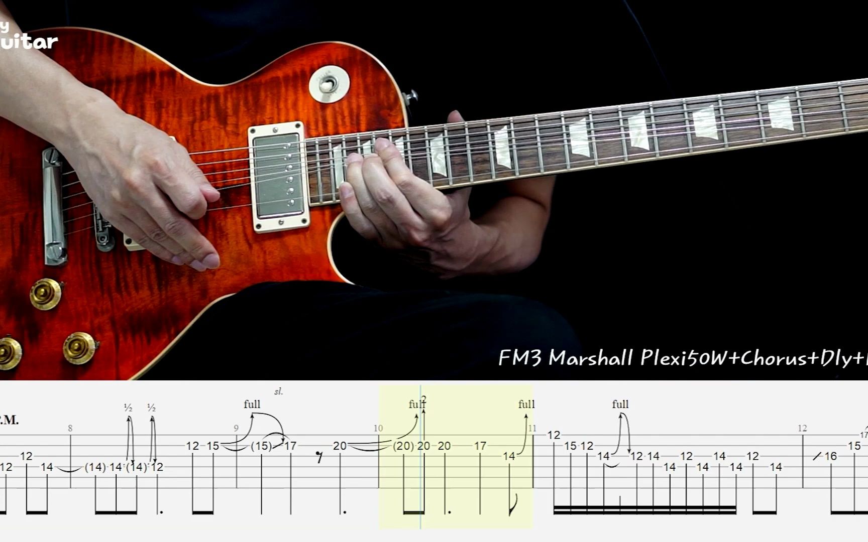 [图]Starship - Nothing's Gonna Stop Us Now Guitar Solo Lesson With Tab(Slow Tempo)