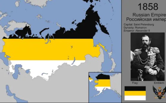 【历史地图】俄罗斯历史的国旗:每年哔哩哔哩bilibili