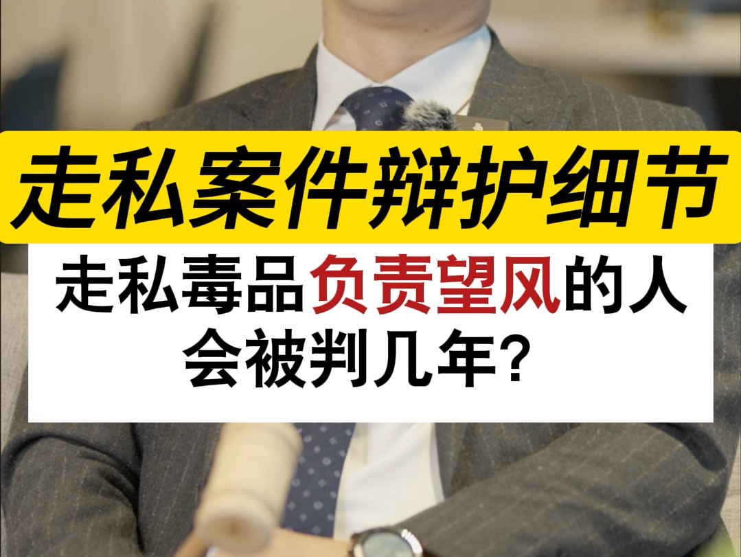 走私毒品,负责望风的人会被判几年?#刑事辩护律师晏华明#深圳刑事律师晏华明#走私罪#罪名认定#法律科普哔哩哔哩bilibili