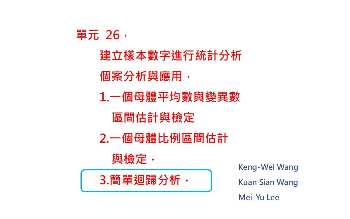 全球独一概率分布模拟器课程单元263【个案分析与应用𐟓Š简单回归分析】超越微积分和数值分析方法解决其未能解决的问题!创造设计数字的模式,告...