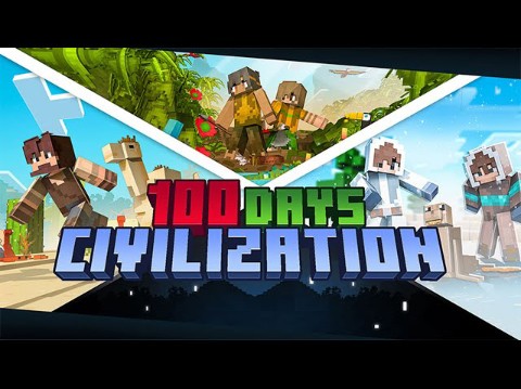 [免费下载]100 天文明我的世界地图市场包免费下载Minecraft Marketplace 100 Days Civilization哔哩哔哩bilibili我的世界