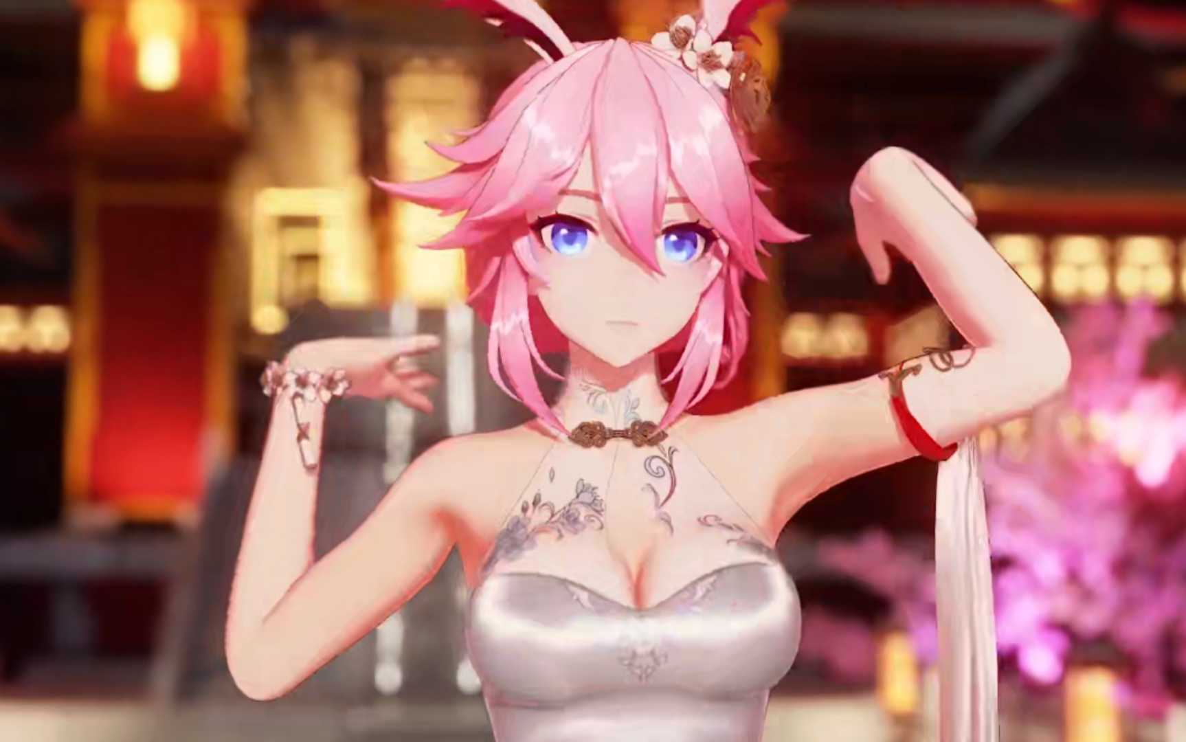 【wallpaper engine壁纸】旗袍八重樱的桃源恋歌!_哔哩哔哩_bilibili