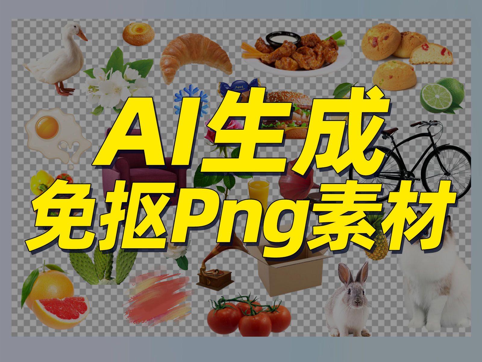 [图]【必看】设计师的免抠PNG“素材库”？只需3步！AI快速生成高清免抠PNG素材！