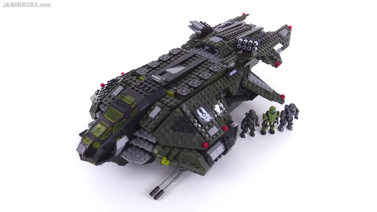 光环秃鹫号测评 mega bloks halo unsc vulture gunship review!