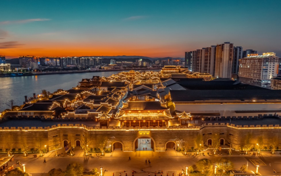 张家界夜景图片市区图片