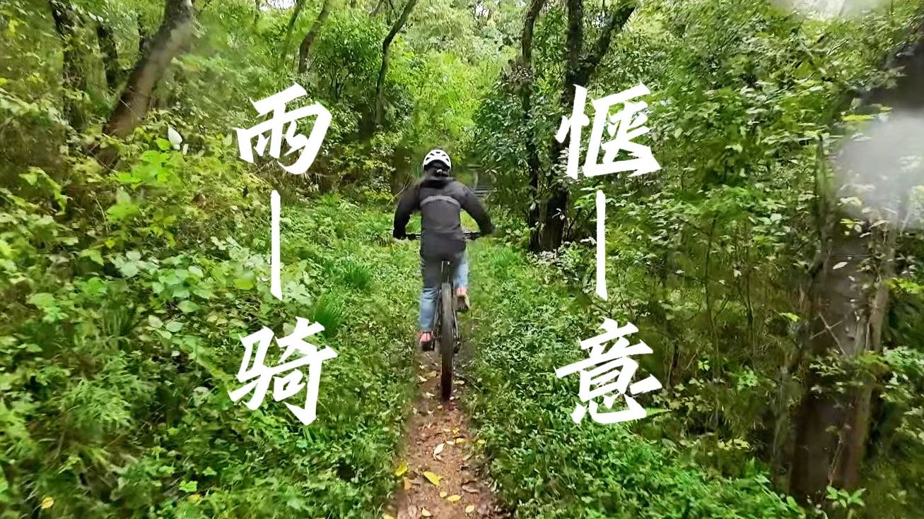 【原声 无剪辑】山地车雨骑杭州凤凰山——听说下雨和骑车也很配哔哩哔哩bilibili