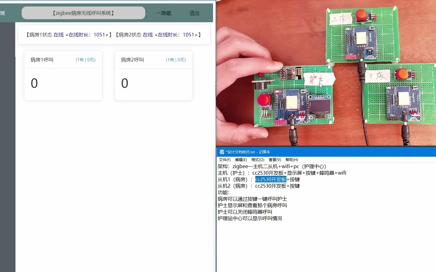5497基于zigbee的病房呼叫系统哔哩哔哩bilibili