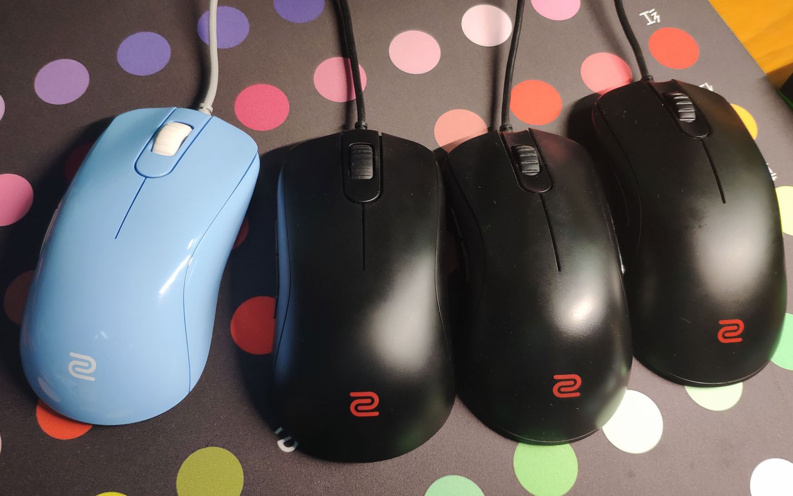 zowie全家桶黑皮版fk2,za13,s1鼠标上手体验