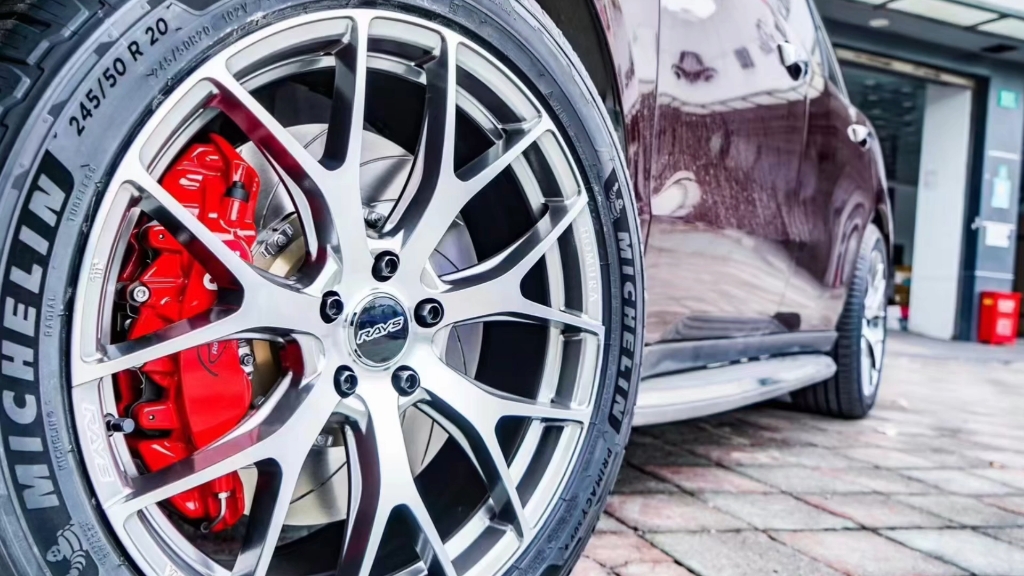 讴歌mdx改装前轮刹车ap9560六活塞卡钳,案例分享_哔哩哔哩_bilibili