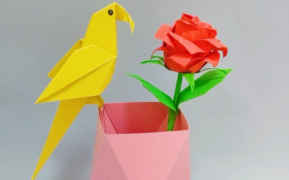 鹦鹉手工折纸教程