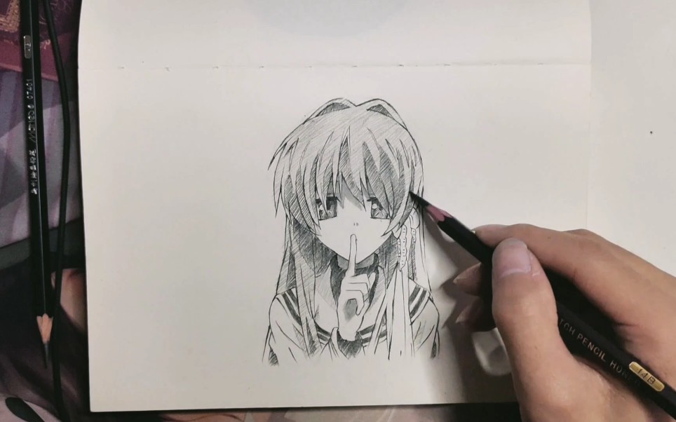 【手绘】clannad藤林杏 励志画完所有喜欢的角色