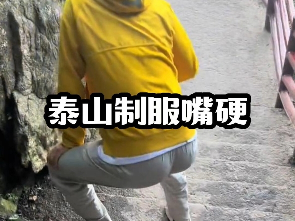 被泰山制服的嘴硬人