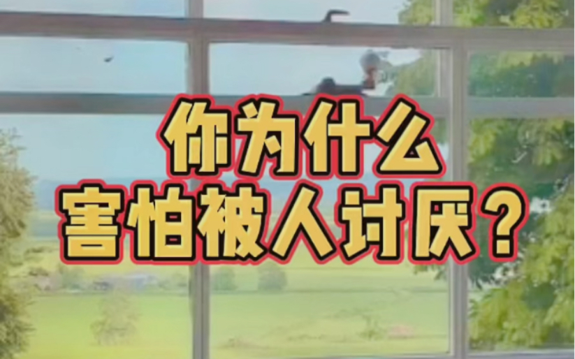 你知道你之所以害怕被人讨厌的背后的真实原因吗
