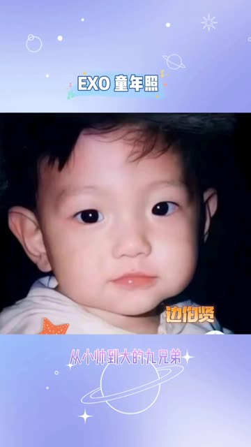 童年照~从小帅到大の九兄弟%金珉锡 %金俊勉 %边伯贤 %金钟大 %朴灿烈
