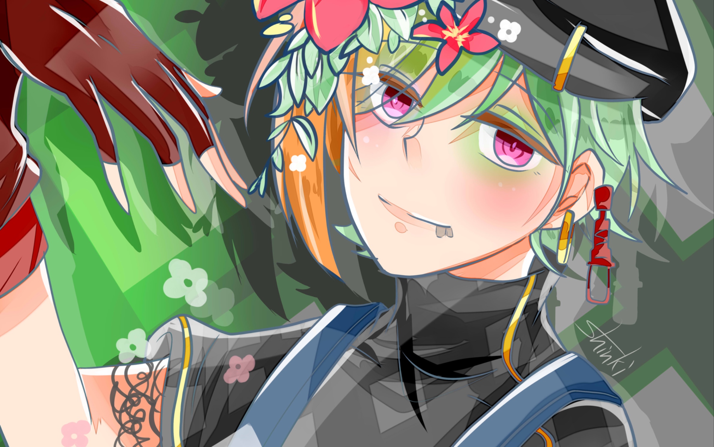 【恶狼游戏/绘画过程】女神村的伦太郎