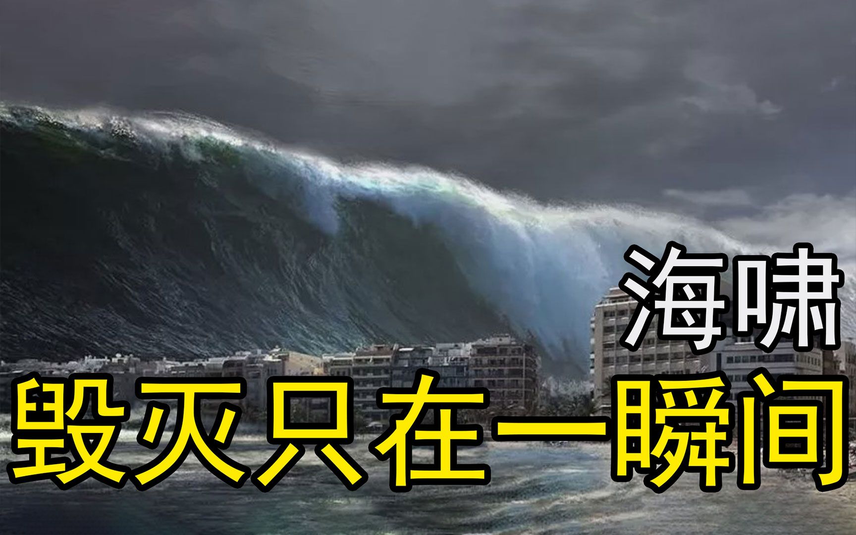 海啸到底有多可怕?场面如同灾难电影,惨不忍睹!_哔哩哔哩_bilibili