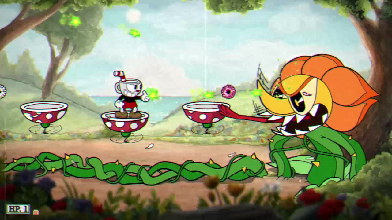 switch游戏片段 茶杯头