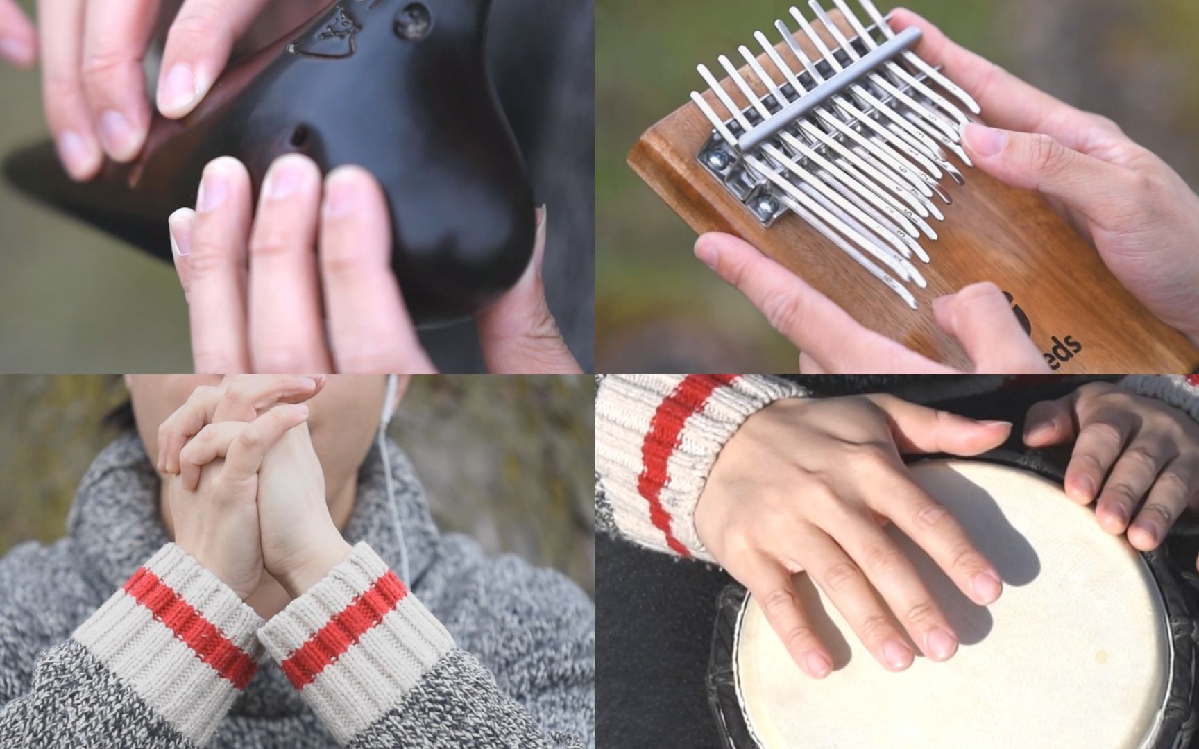 【手笛拇指琴陶笛手鼓】4种乐器合奏捷克名曲《念故乡》