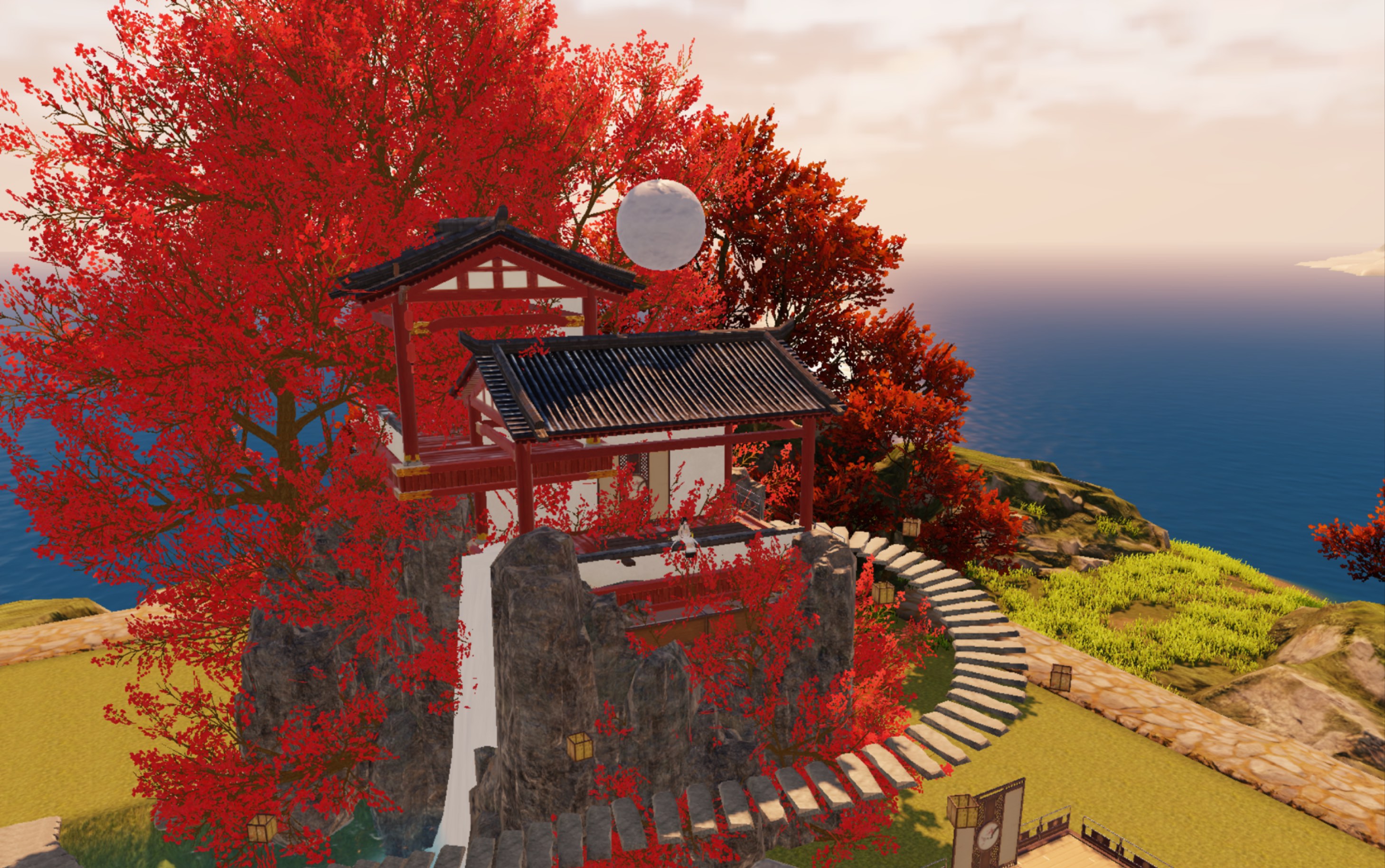 【一梦江湖宅邸】0元宝四级汀心苑小院子全景