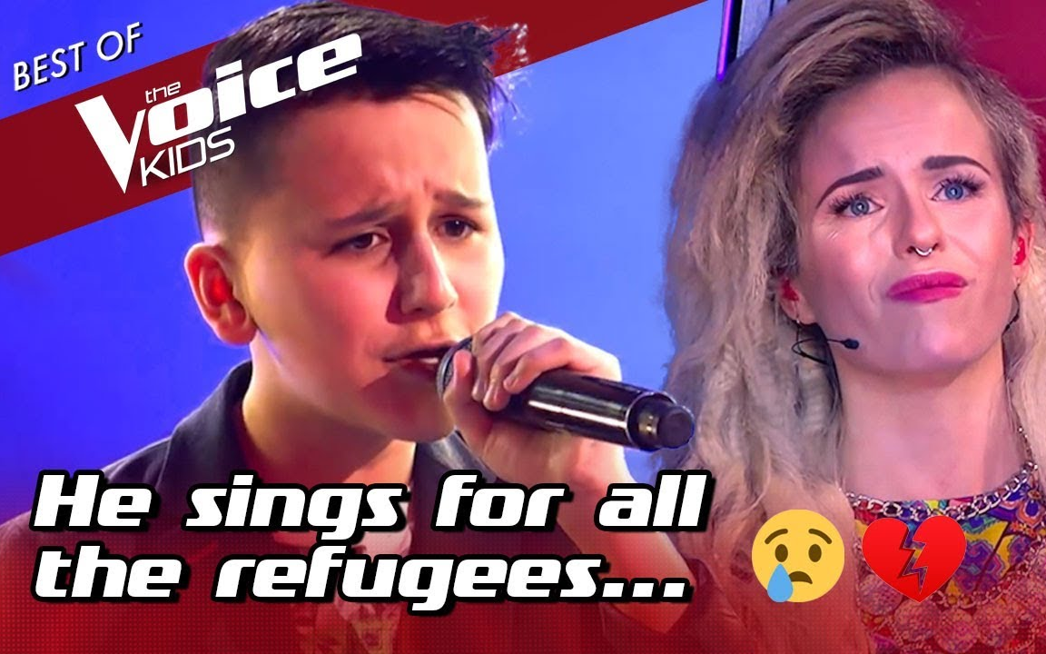 thevoicekids令所有导师当场起立的13岁宝藏男孩