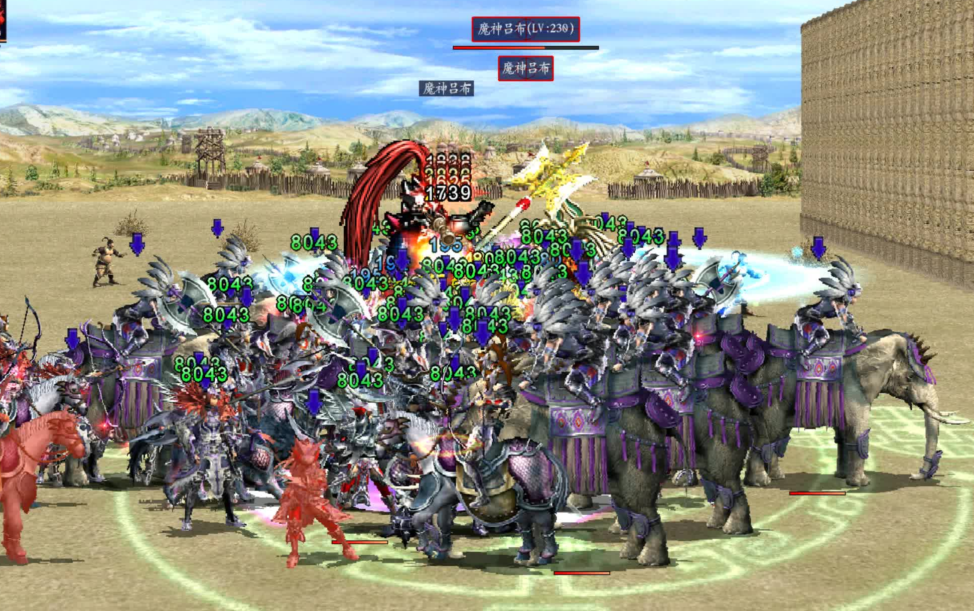 三国群英传online 讨伐世界boss 魔神吕布 # 三国群英传ol