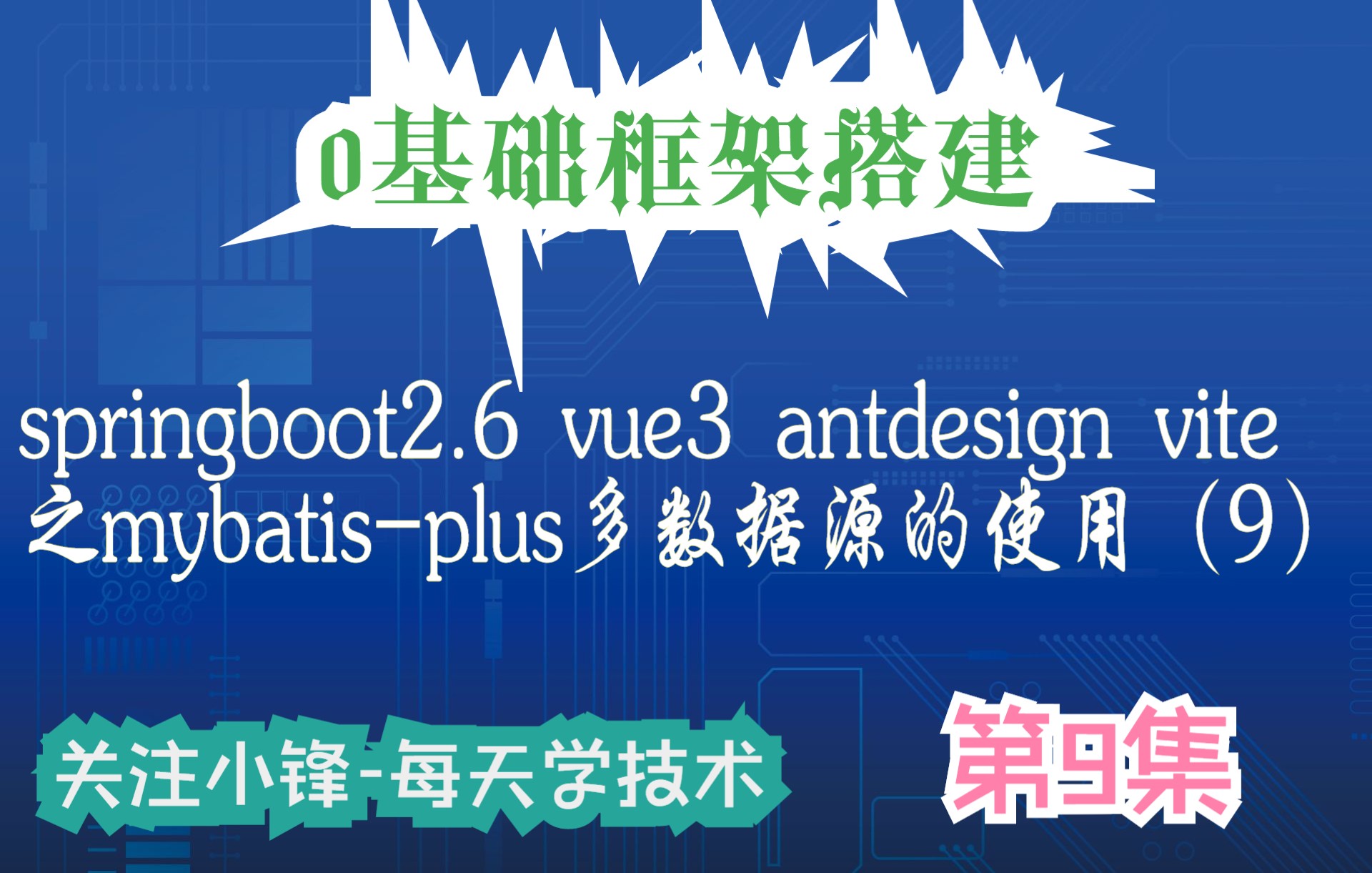 【实战教程】springboot2.6.x+vue3antdesignvite之mybatisplus多数据源的使用(9)哔哩哔哩bilibili