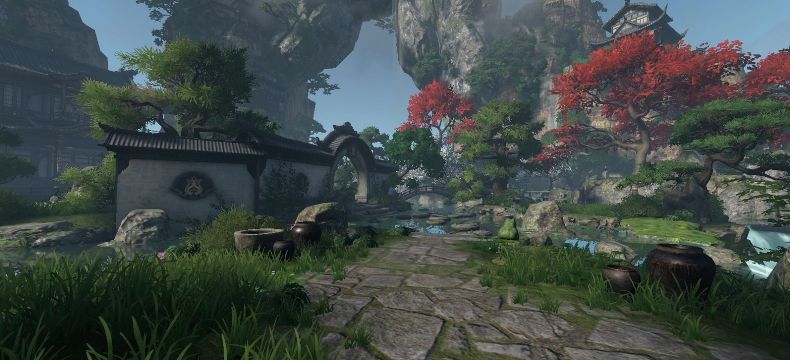 逆水寒手游手机录屏三清山风景