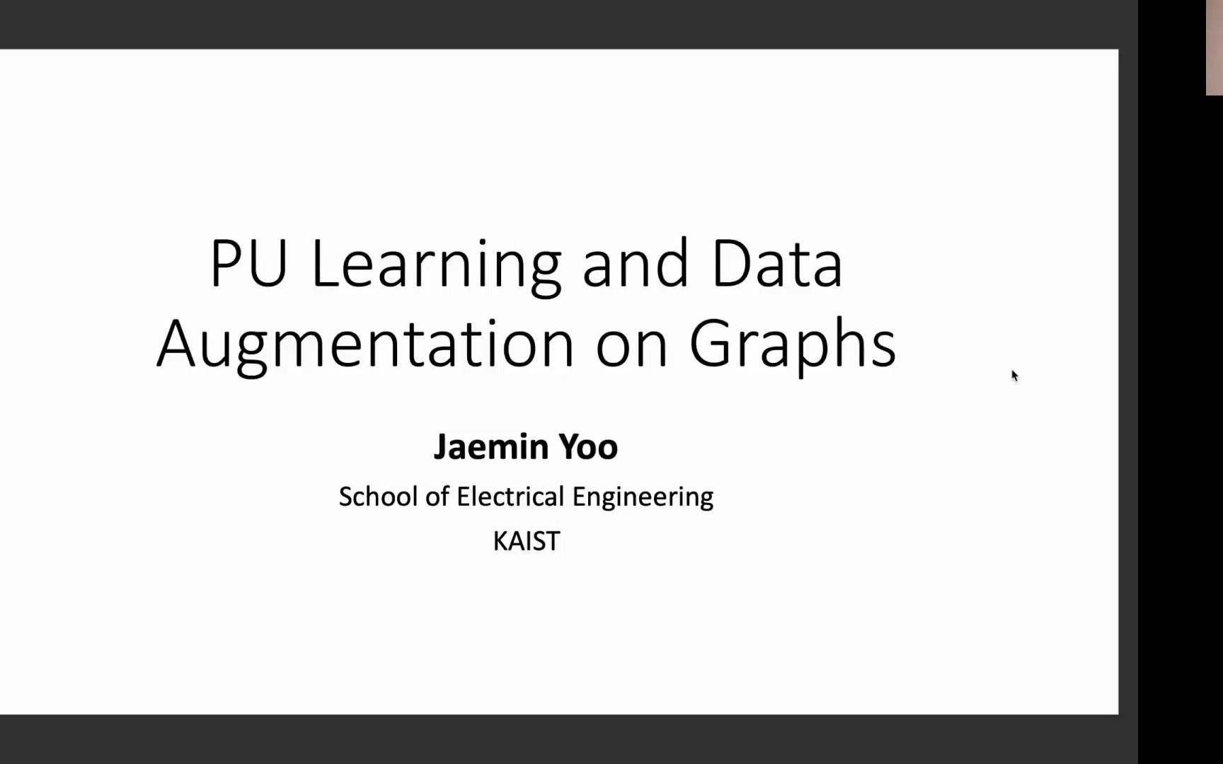 LOGS第2023/09/09期|| 韩国科学技术院Jaemin Yoo:PU Learning on Graphs哔哩哔哩bilibili