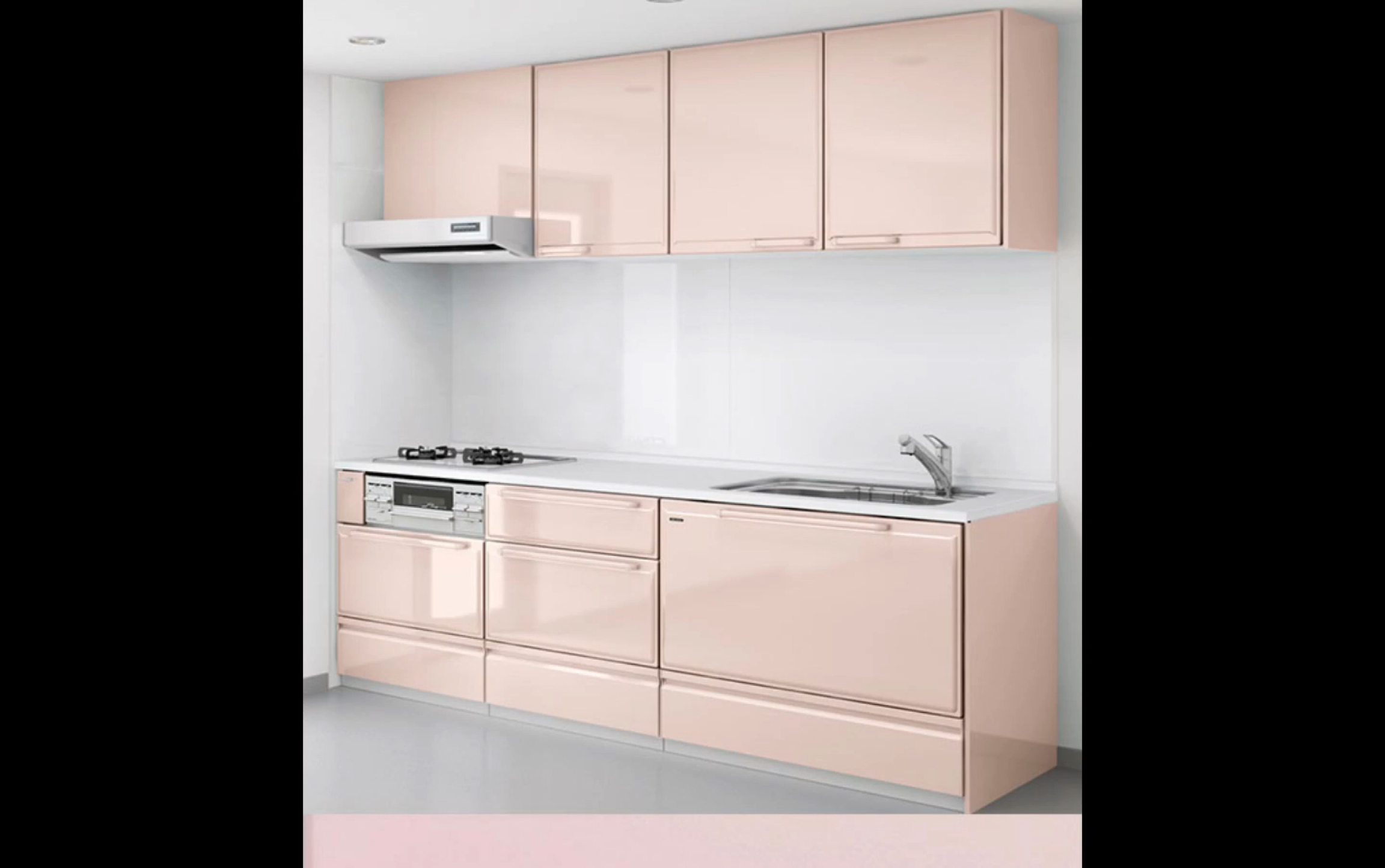 颜色清新可爱的edel系列takara珐琅橱柜