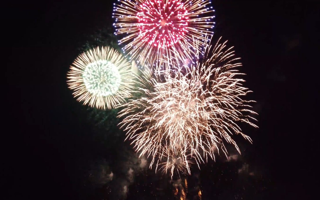 活动作品真正的花火大会什么样实拍烟花show