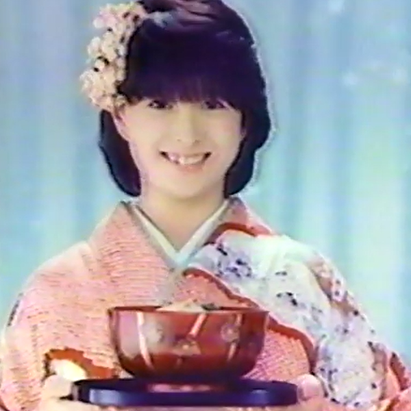 河合奈保子　ハウス食品『花さぬき　ざるうどん』B1特大サイズ ポスター　当時物 河合奈保子 B1サイズ ポスター ハウス特製うどん 花さぬき