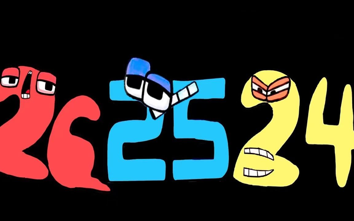 从25到1的反向数字人,挑战彩虹卡通造型,哪个组合更有默契?