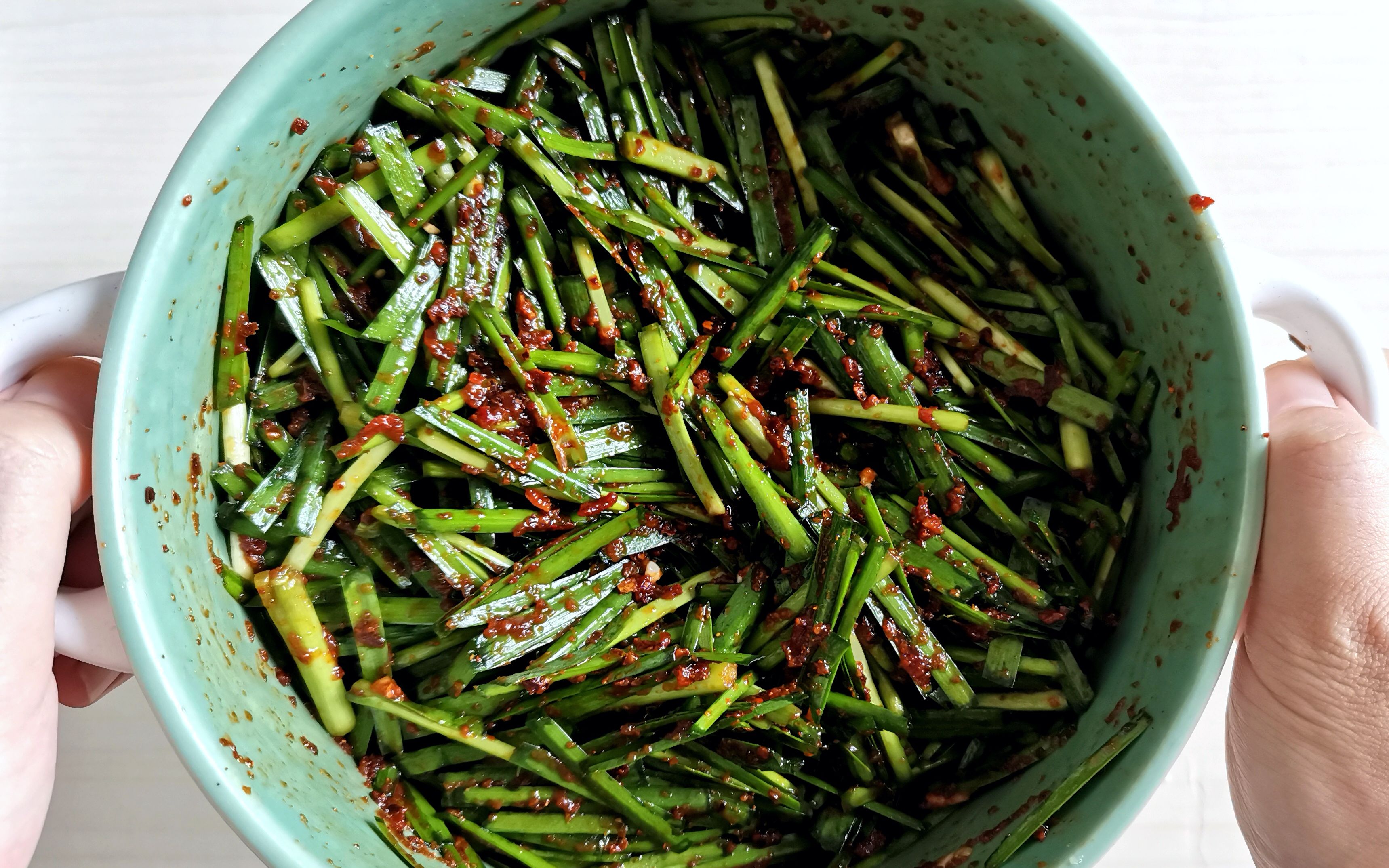 【韩式拌韭菜】鲜