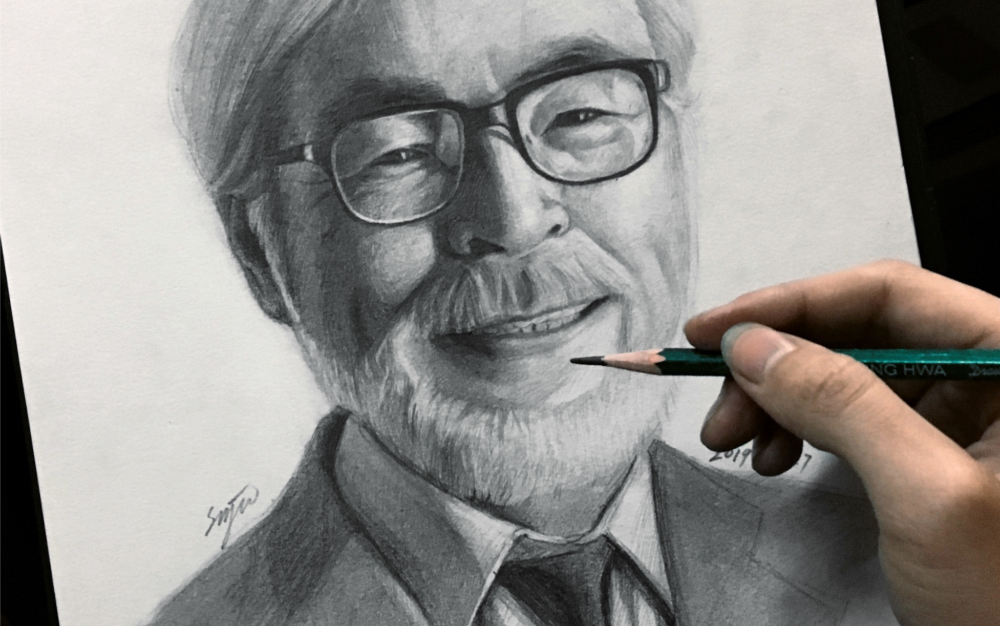 【素描肖像】宫崎骏_哔哩哔哩_bilibili