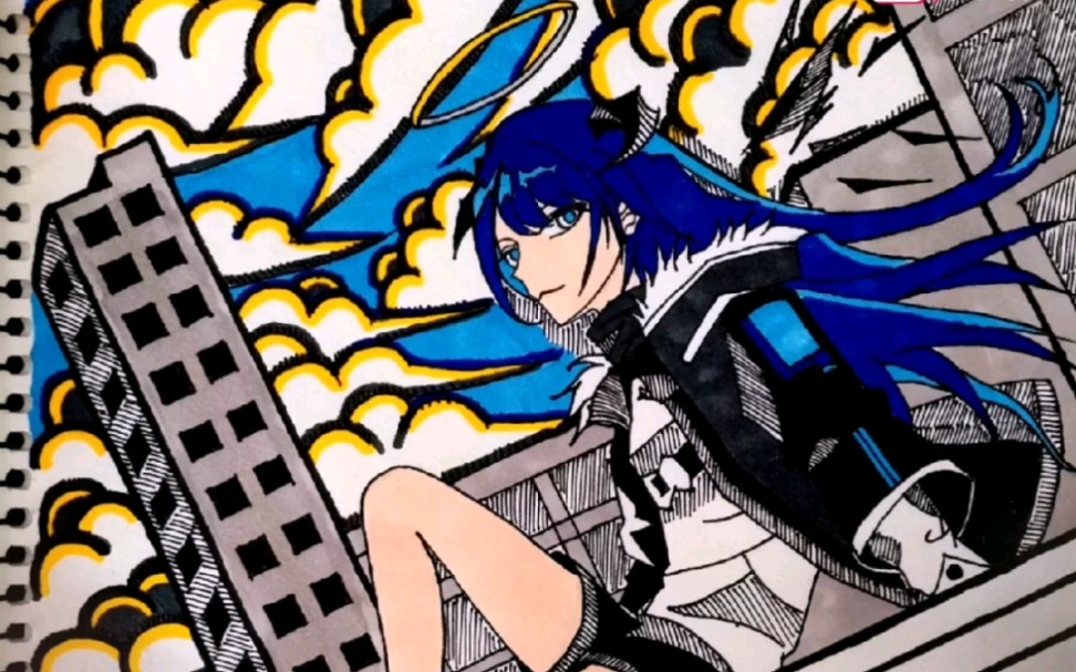 手绘临摹明日方舟莫斯提马