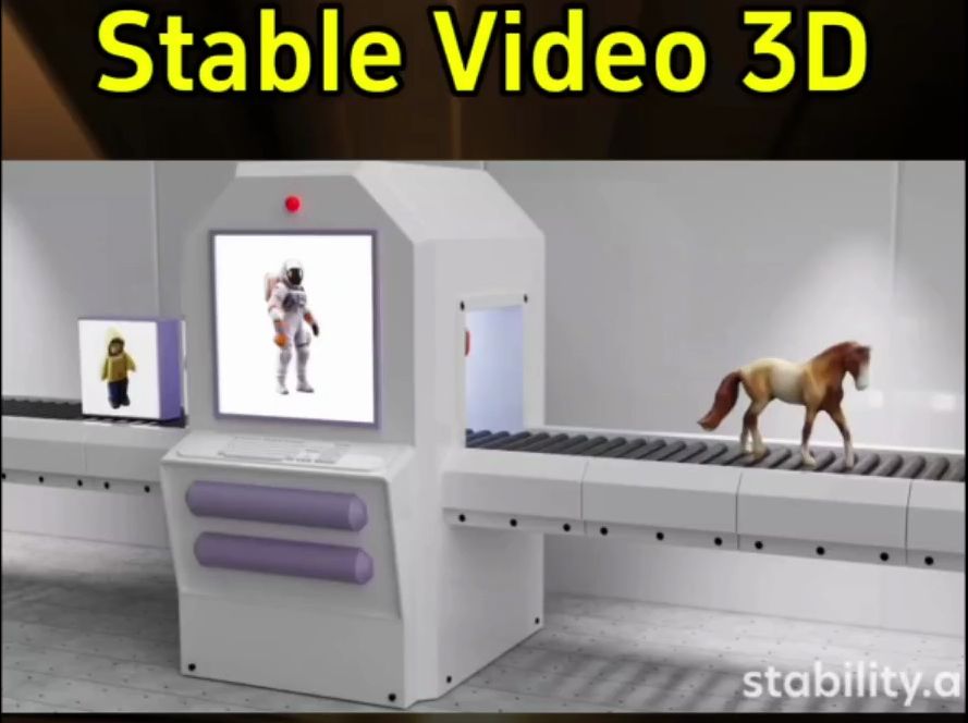 Stable Video 3D震撼登场!哔哩哔哩bilibili