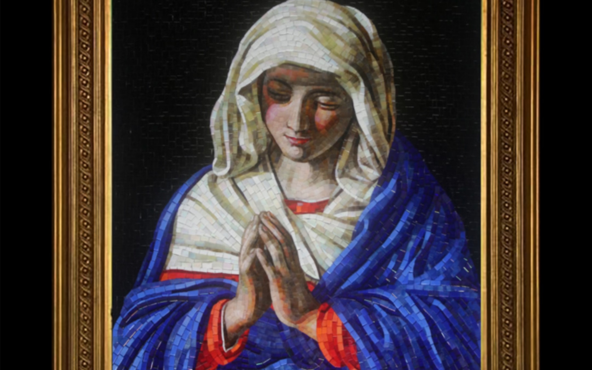 祈祷的圣母 马赛克镶嵌画