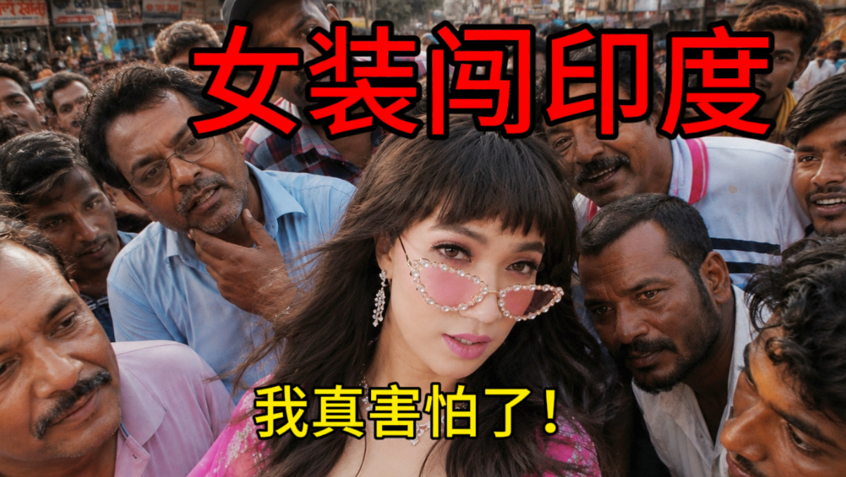 女性禁区！男扮女装去印度，差点遭到性侵。一路疯狂被骚扰，这真不是人待的地方…