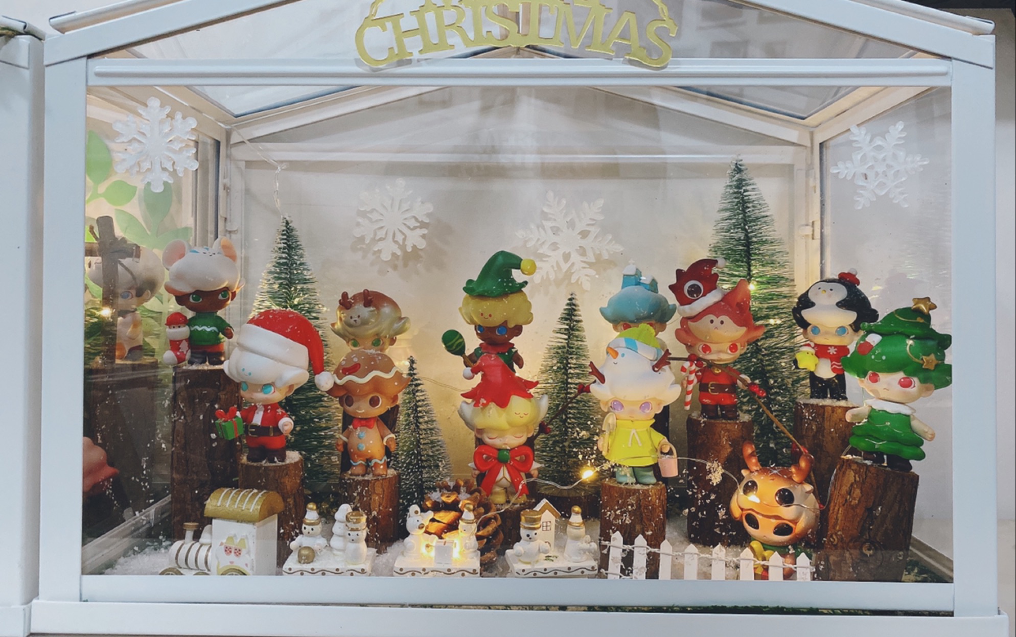 【西西的日常】盲盒场景布置之泡泡玛特dimoo圣诞系列