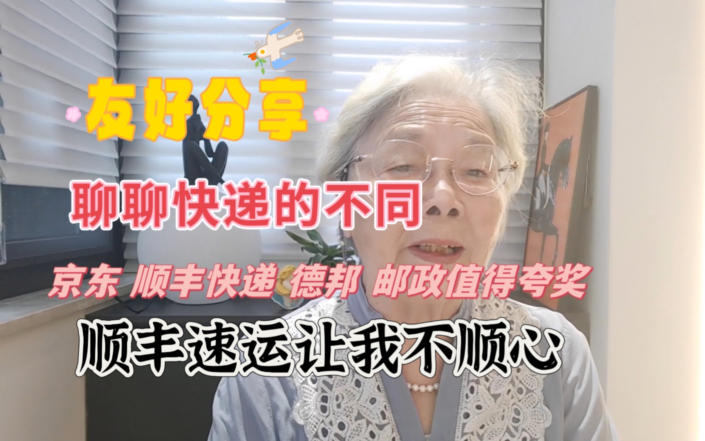 86岁老人家天天有快递,聊聊快递送货那些事儿,不同公司态度截然不同,顺丰速运让老人家为难哔哩哔哩bilibili