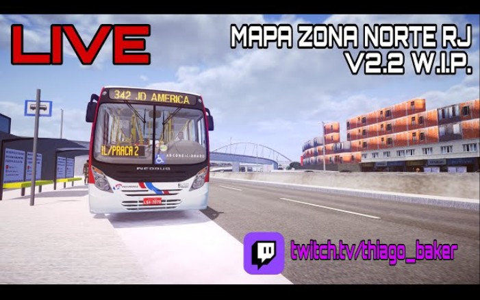 Mapa Zona Norte RJ - Proton Bus Simulator skins Colombia