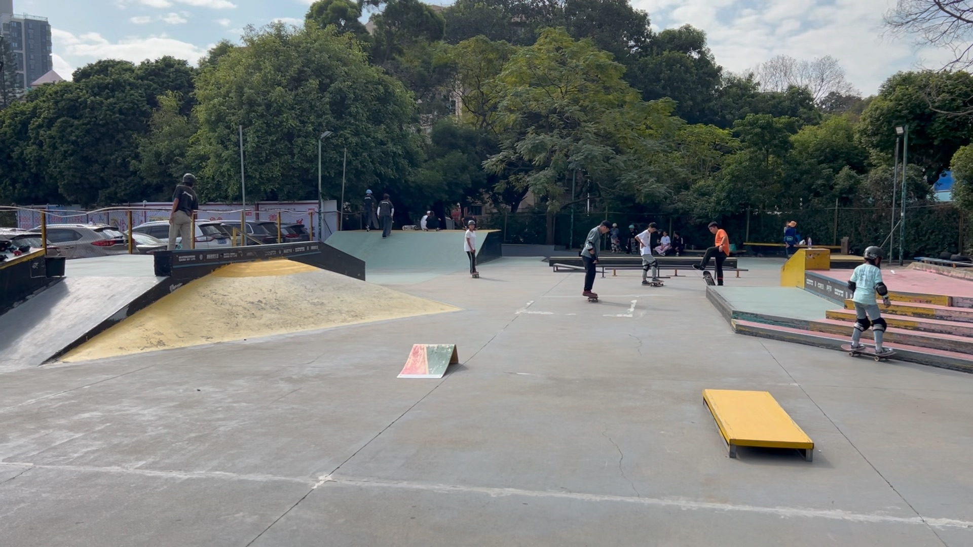 初次体验蛇口滑板公园