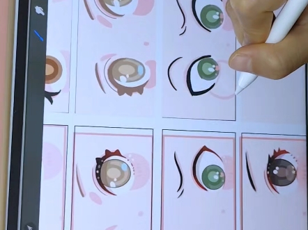 自学ipad绘画|五官临摹day8